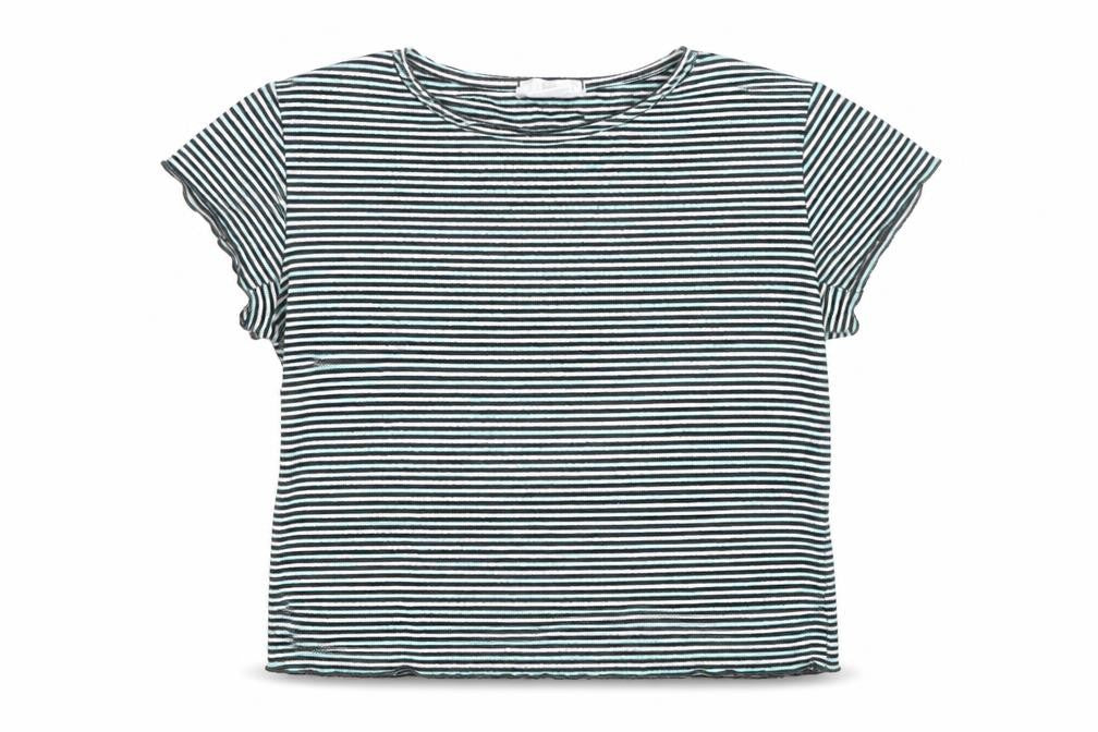 Womens UK Size S Cooperative Blue Basic T-Shirt