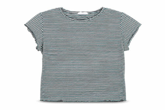 Womens UK Size S Cooperative Blue Basic T-Shirt