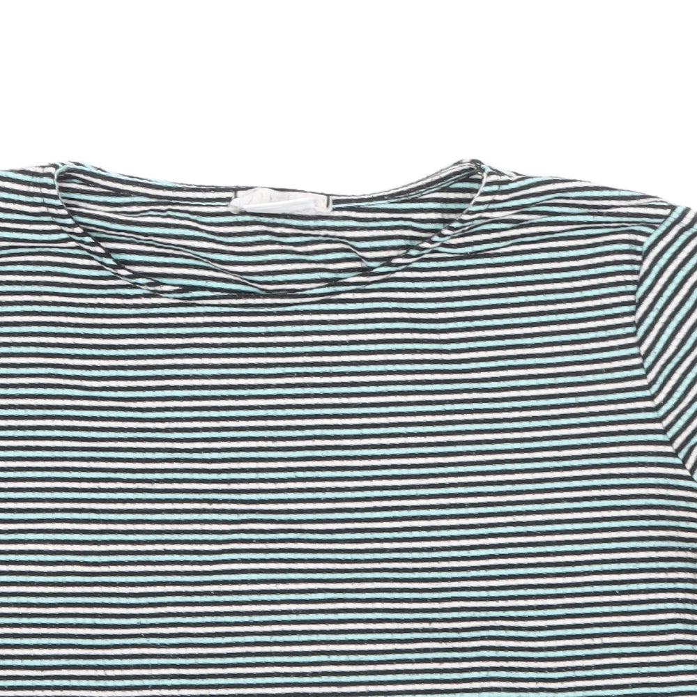 Womens UK Size S Cooperative Blue Basic T-Shirt