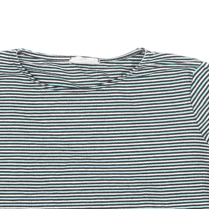 Womens UK Size S Cooperative Blue Basic T-Shirt