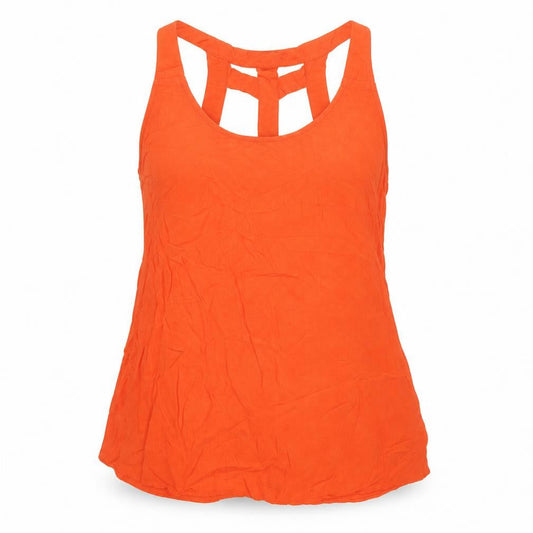 Womens UK Size 12 New Look Red Basic Tank