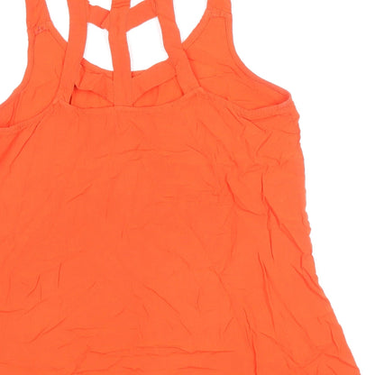Womens UK Size 12 New Look Red Basic Tank