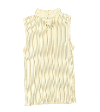 Womens UK Size M Nicola Gold Basic Blouse
