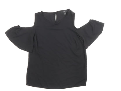 Womens UK Size 6 Atmosphere Black Basic Blouse