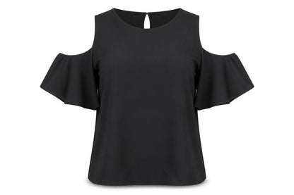 Womens UK Size 6 Atmosphere Black Basic Blouse