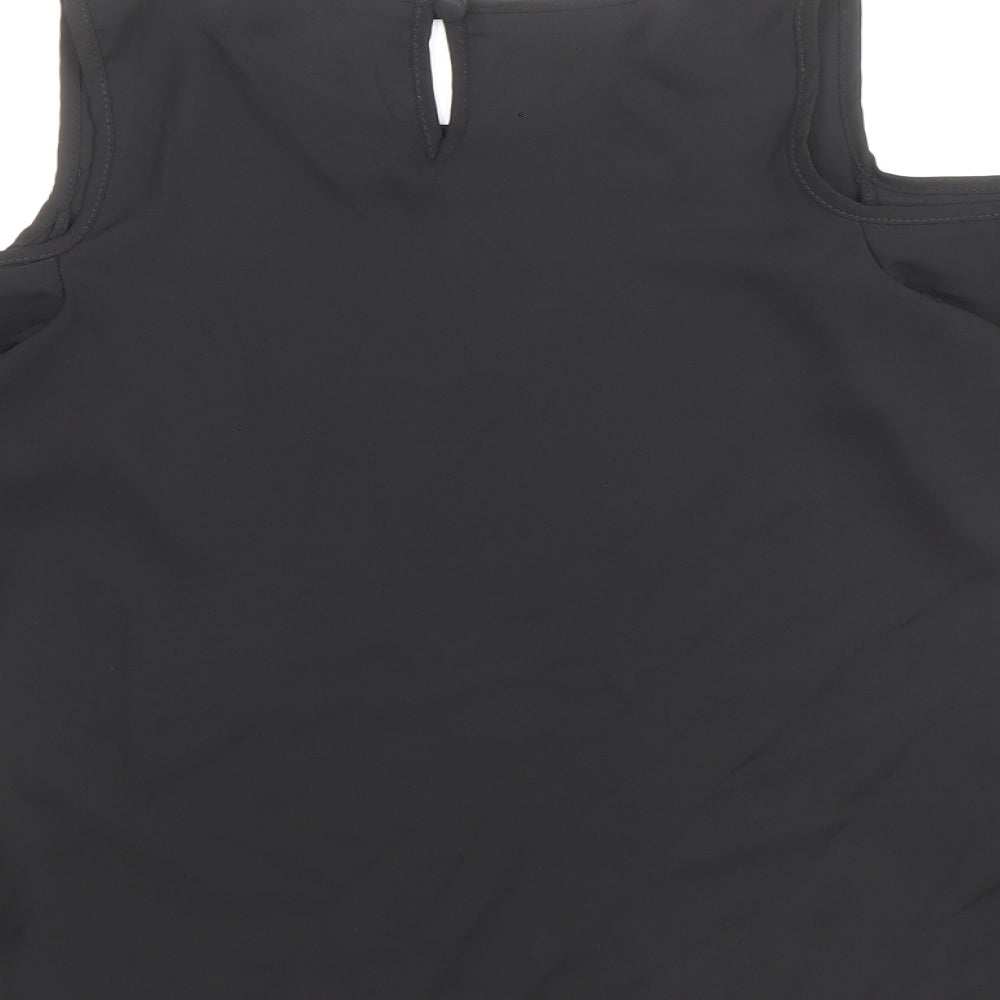 Womens UK Size 6 Atmosphere Black Basic Blouse