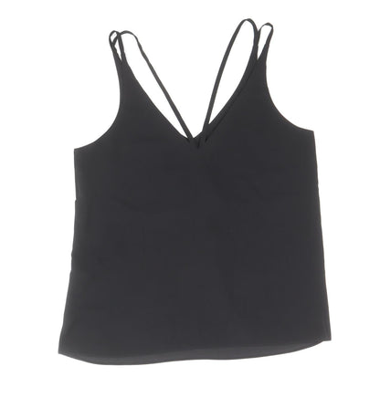 Womens UK Size 6 Topshop Black Camisole Tank