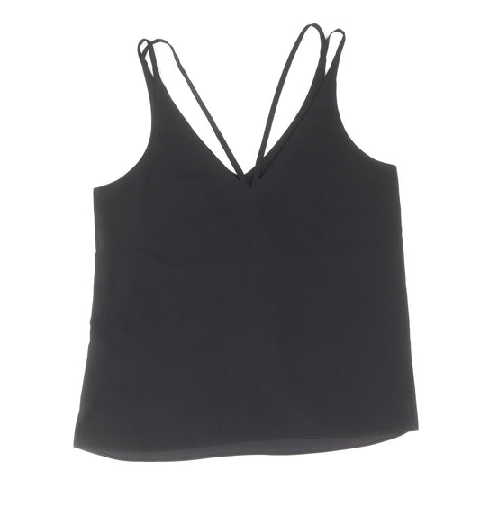 Womens UK Size 6 Topshop Black Camisole Tank
