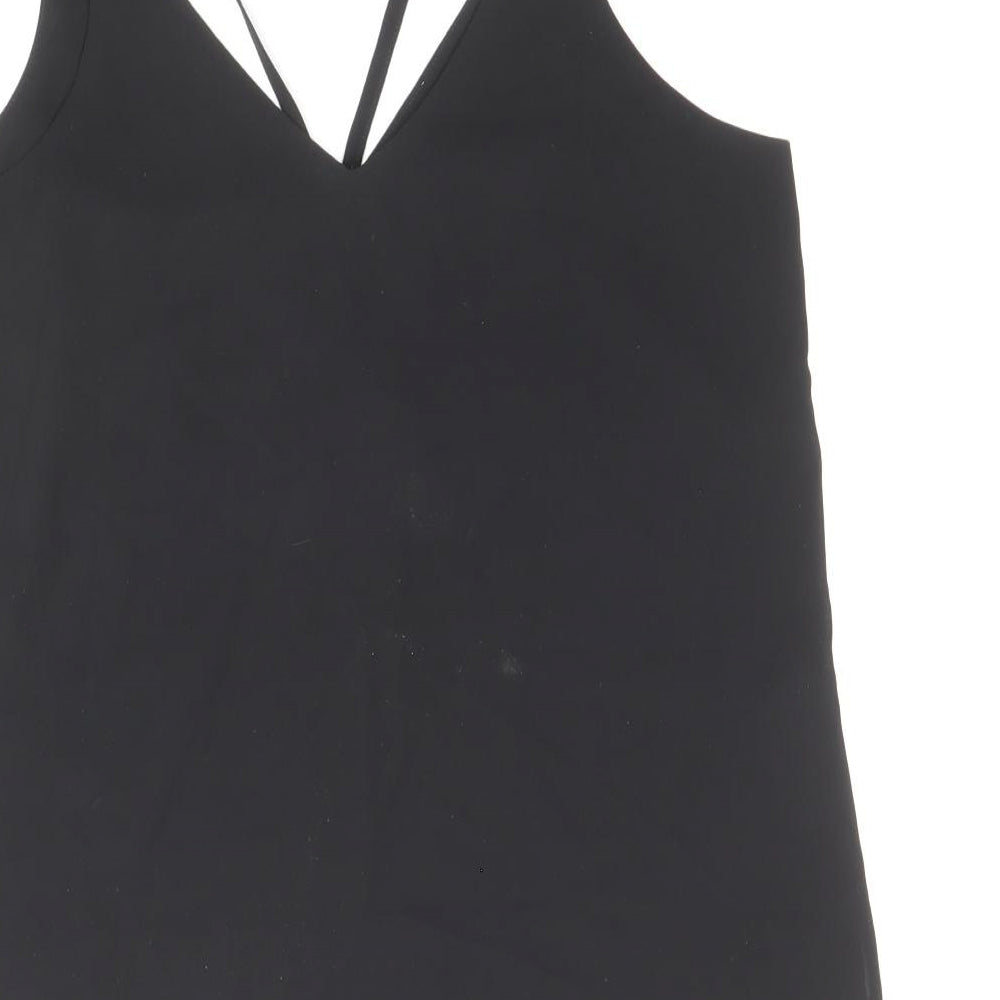 Womens UK Size 6 Topshop Black Camisole Tank