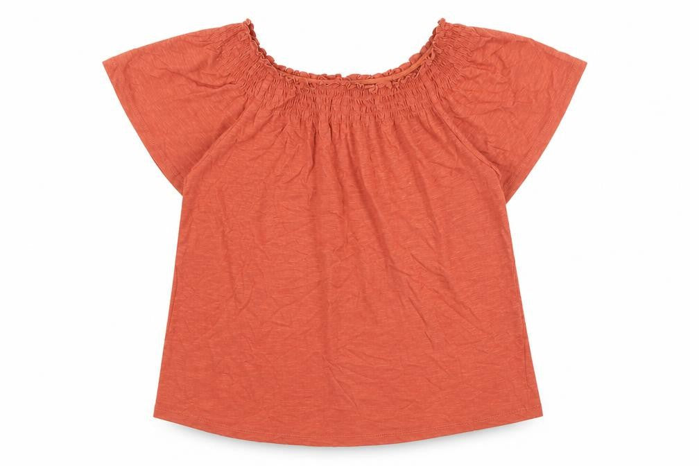 Womens UK Size 8 New Look Brown Basic T-Shirt