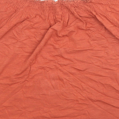 Womens UK Size 8 New Look Brown Basic T-Shirt