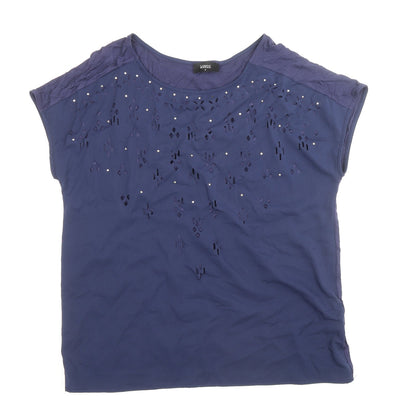 Womens UK Size M Klass Blue Basic T-Shirt