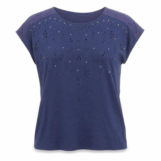 Womens UK Size M Klass Blue Basic T-Shirt