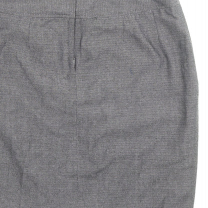 NEXT Womens Black Polyester Straight & Pencil Skirt Size 8 Zip