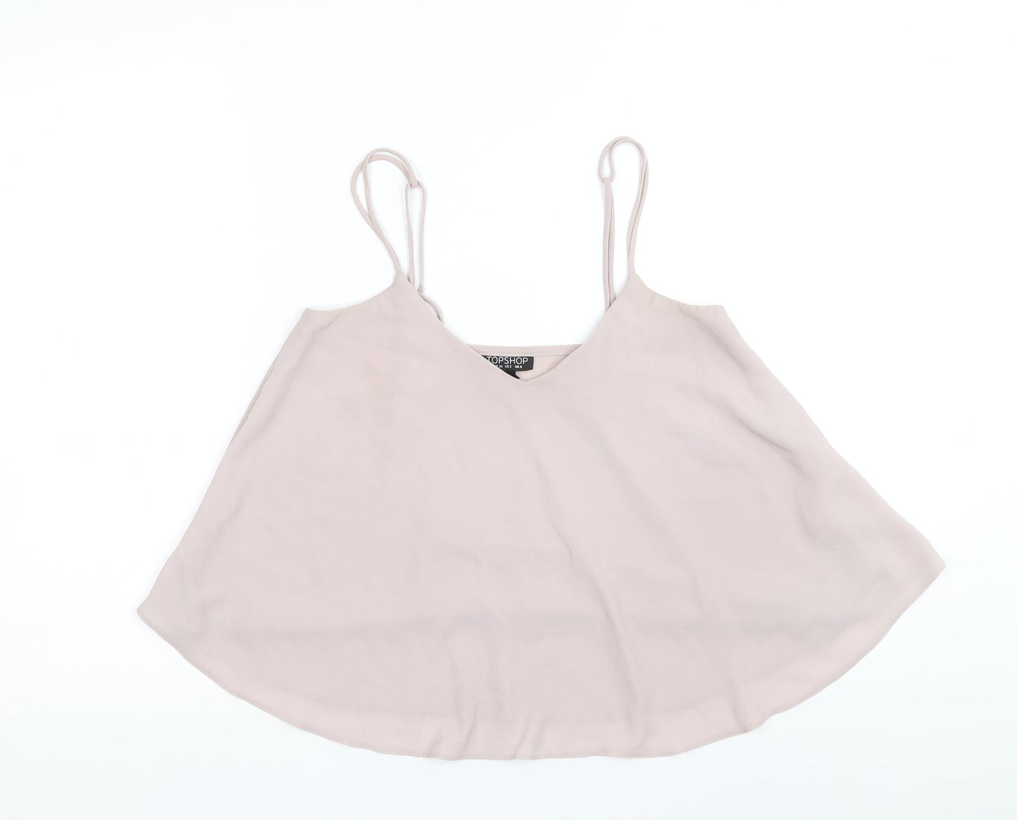 Womens UK Size 6 Topshop Purple Cropped Tank
