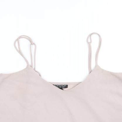 Womens UK Size 6 Topshop Purple Cropped Tank