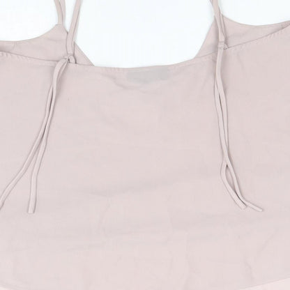 Womens UK Size 6 Topshop Purple Cropped Tank