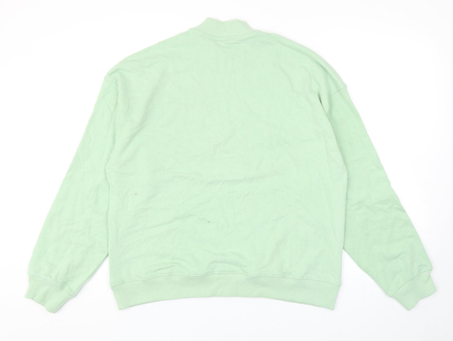 Preworn Womens Green Polyester Pullover Sweatshirt Size S Pullover - Out Of Time
