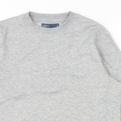 Mens UK Size M Easy Grey Pullover Sweatshirt