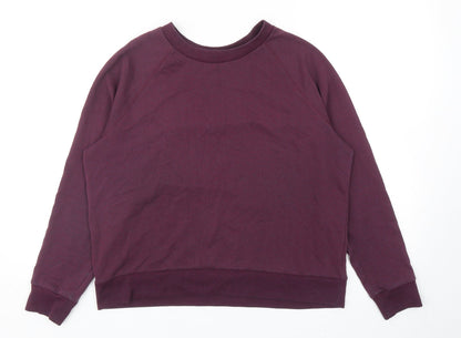 Womens UK Size L Divided by H&M Purple Pullover Sweatshirt