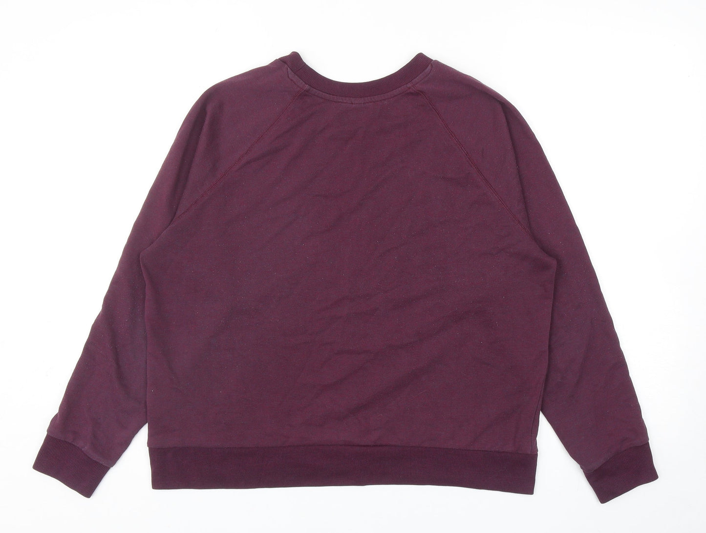 Womens UK Size L Divided by H&M Purple Pullover Sweatshirt