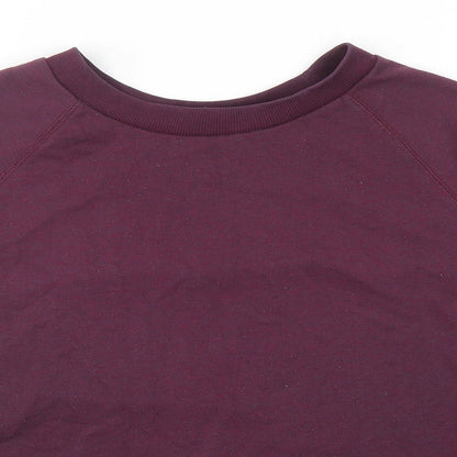 Womens UK Size L Divided by H&M Purple Pullover Sweatshirt