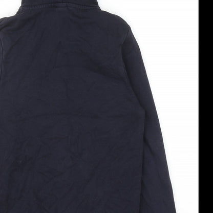 TU Boys Blue Cotton Full Zip Hoodie Size 9 Years Zip