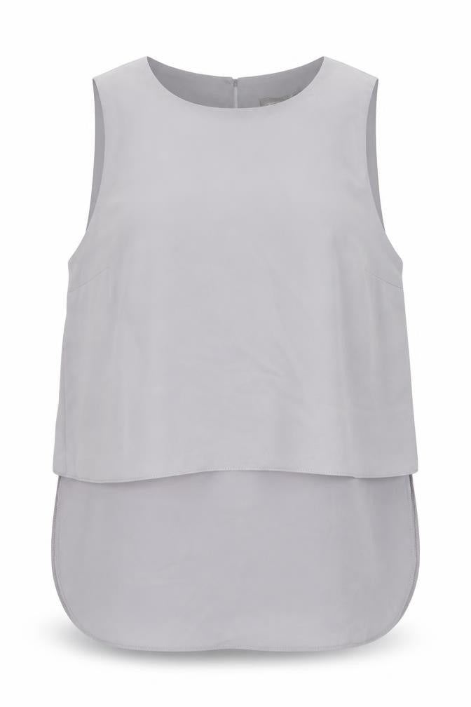 Womens UK Size 14 ASOS Grey Basic Tank