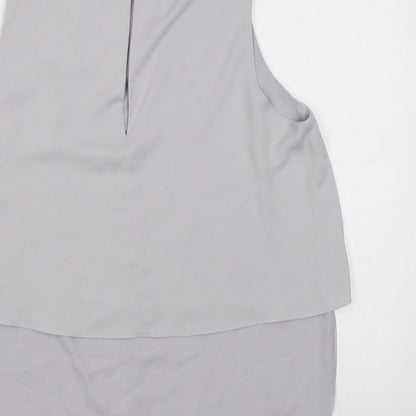 Womens UK Size 14 ASOS Grey Basic Tank