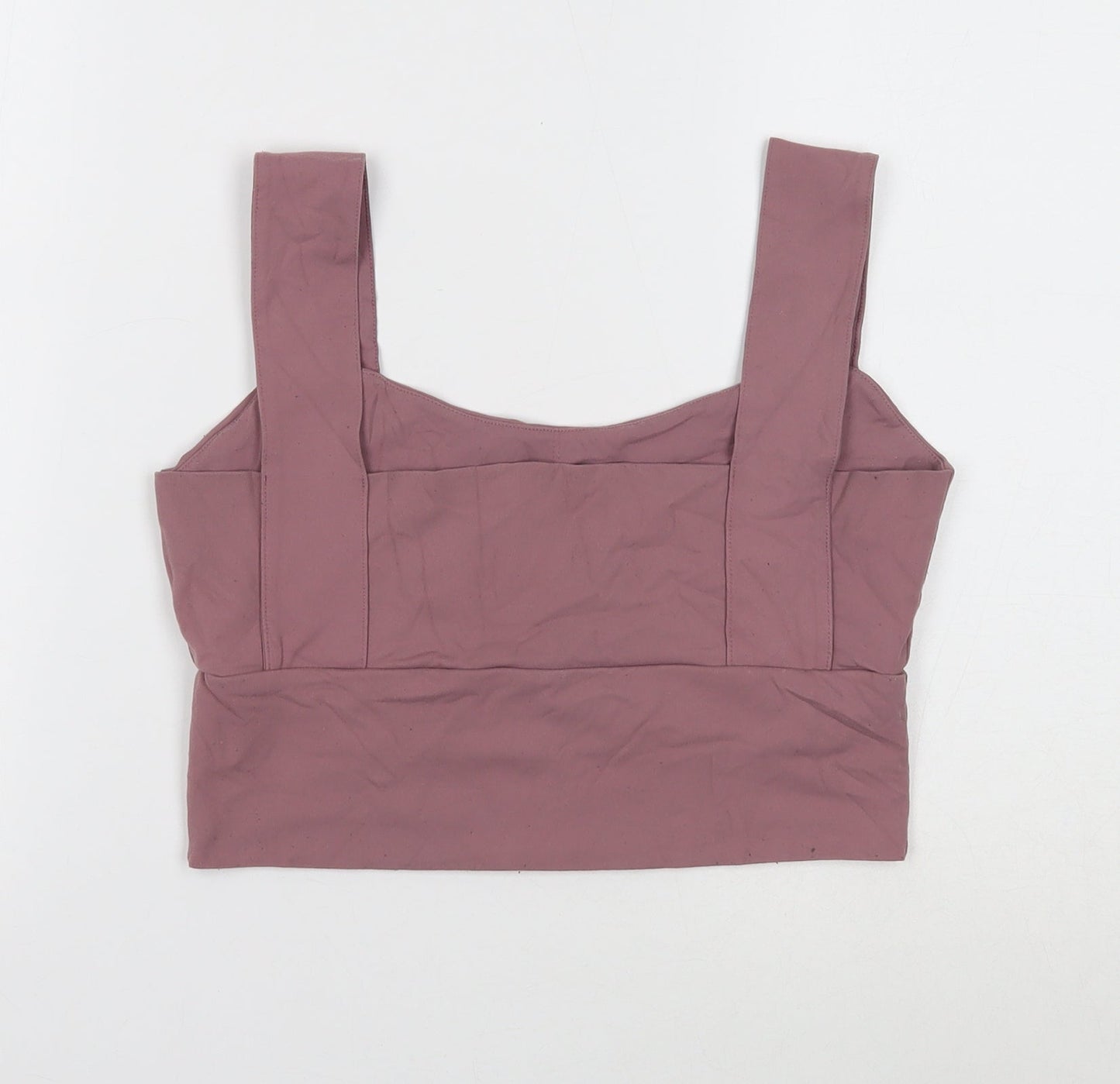 Womens UK Size XL Preworn Purple Cropped Tank