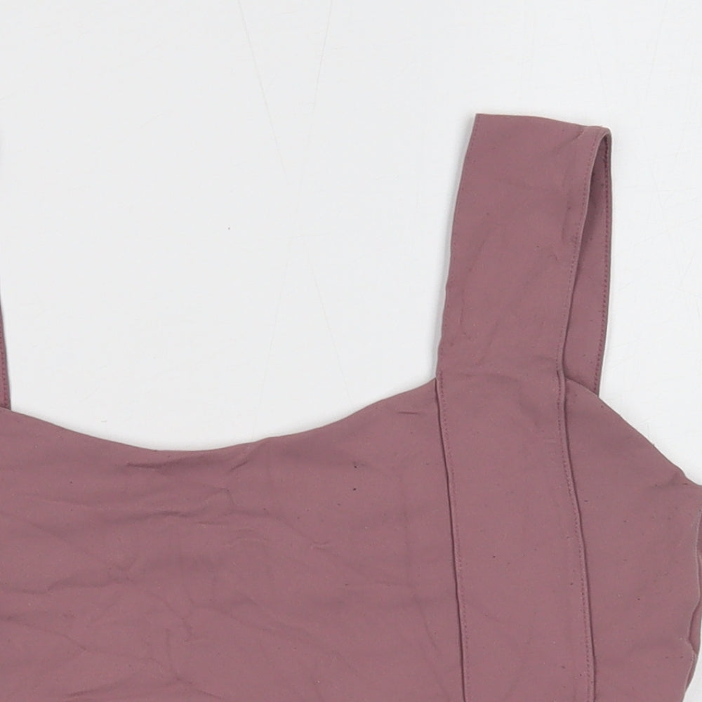Womens UK Size XL Preworn Purple Cropped Tank