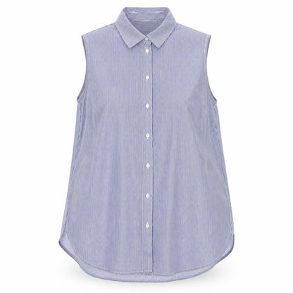Womens UK Size 12 H&M Blue Basic Button-Up