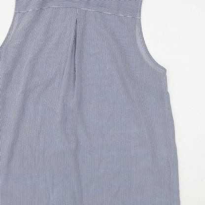 Womens UK Size 12 H&M Blue Basic Button-Up