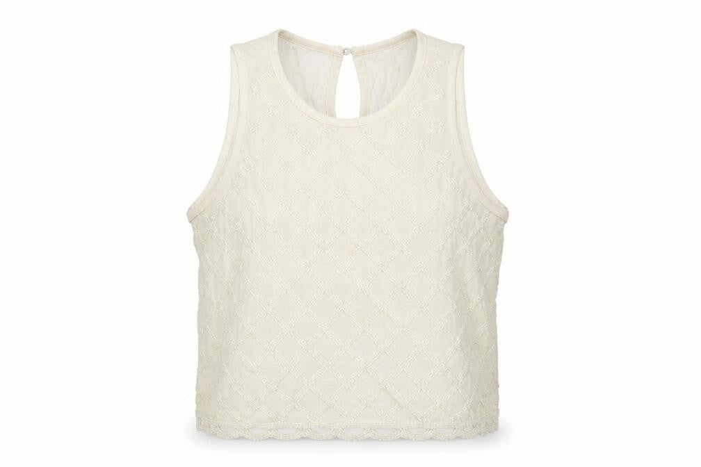 Womens UK Size 8 Topshop White Basic Tank