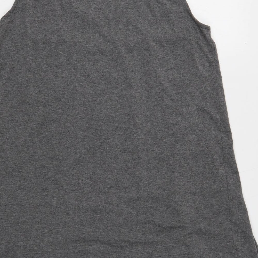 Womens UK Size 12 Rainbow Grey Basic Tank