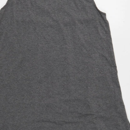 Womens UK Size 12 Rainbow Grey Basic Tank