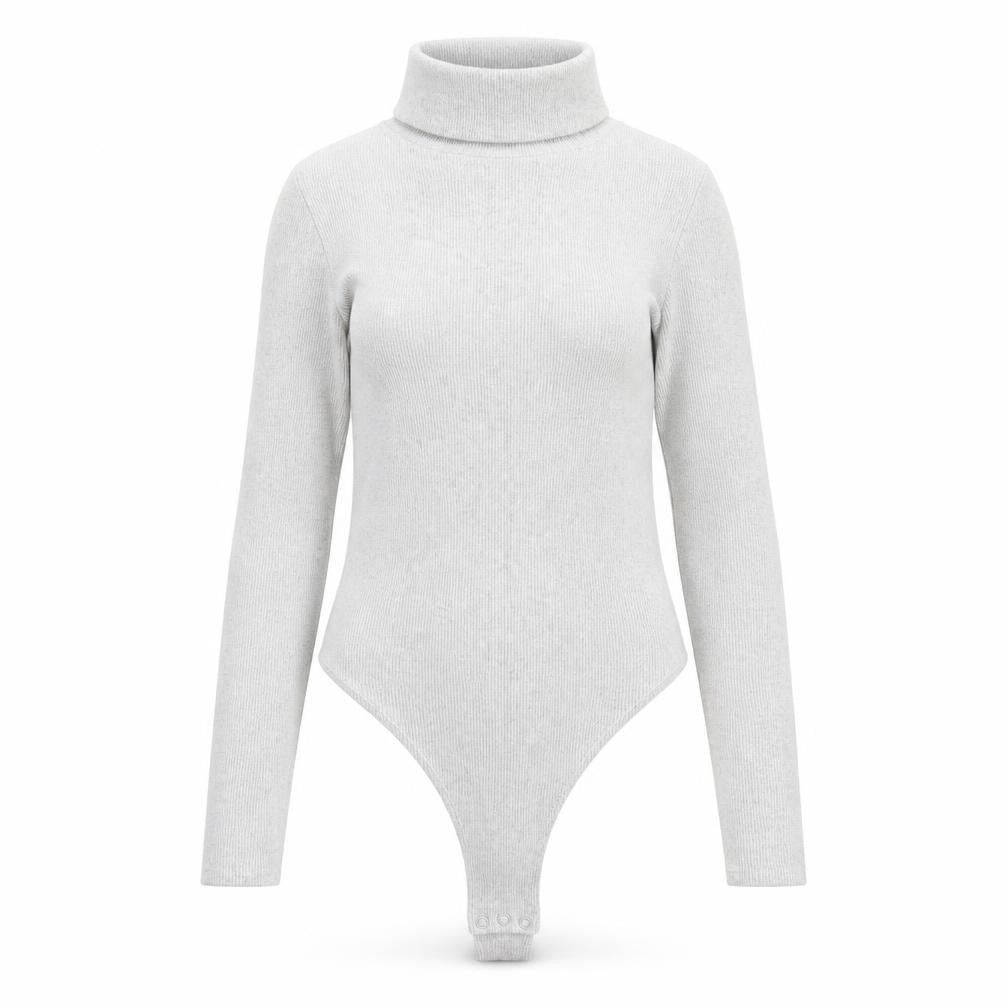 Womens UK Size 8 I SAW IT FIRST One-Piece Grey Bodysuit