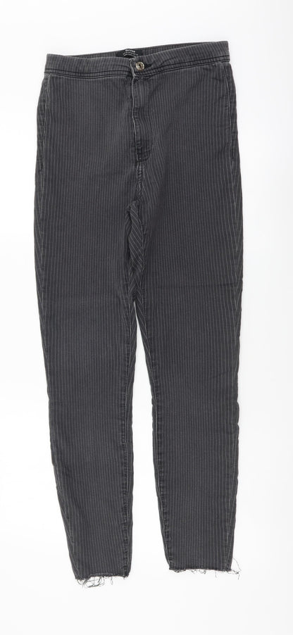 Bershka Womens Grey Cotton Jegging Leggings Size L L27 in