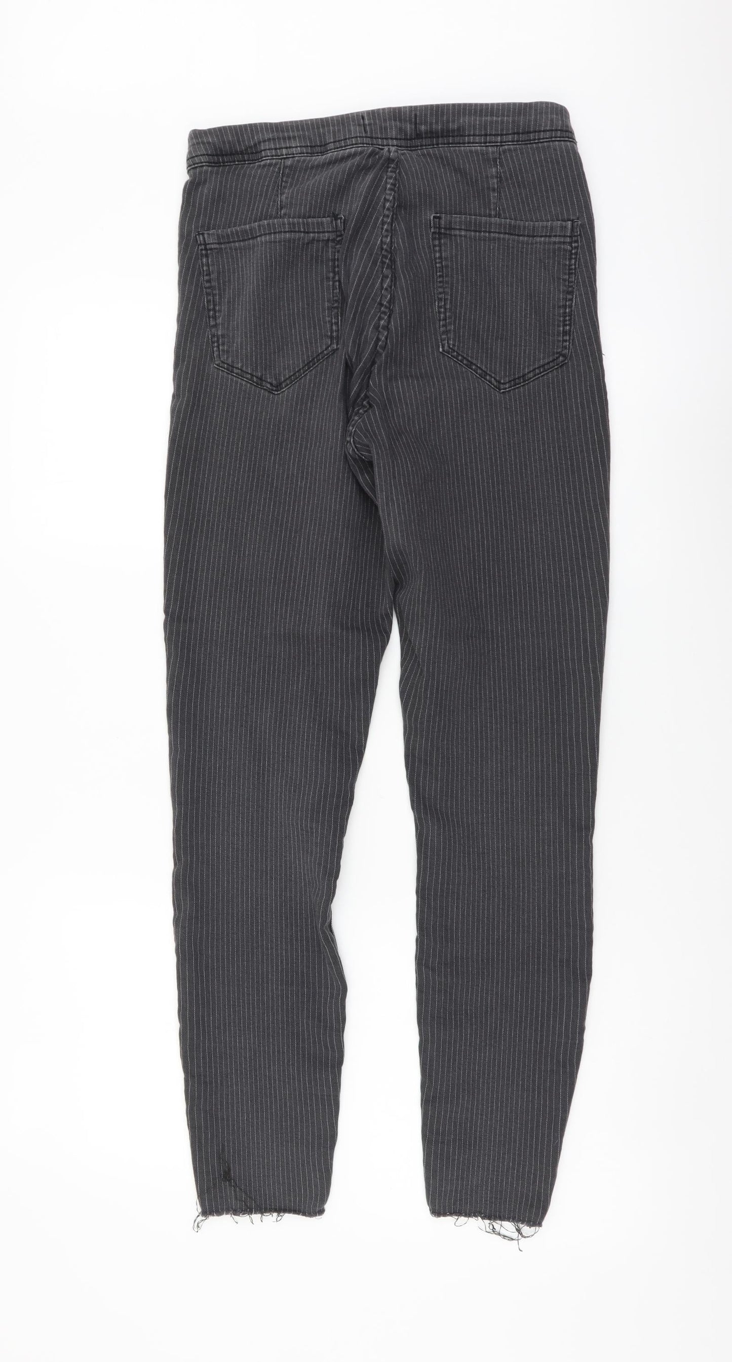 Bershka Womens Grey Cotton Jegging Leggings Size L L27 in