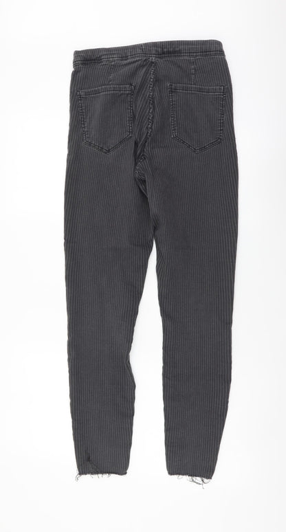 Bershka Womens Grey Cotton Jegging Leggings Size L L27 in