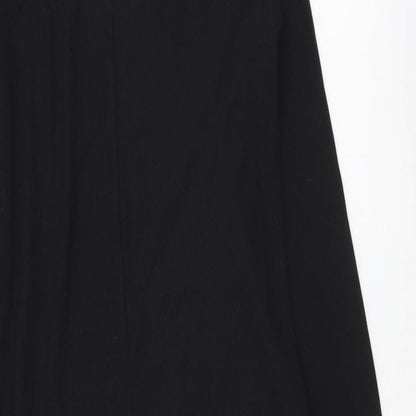New Look Womens Black Polyester Jumper Dress Size 8 Roll Neck Pullover