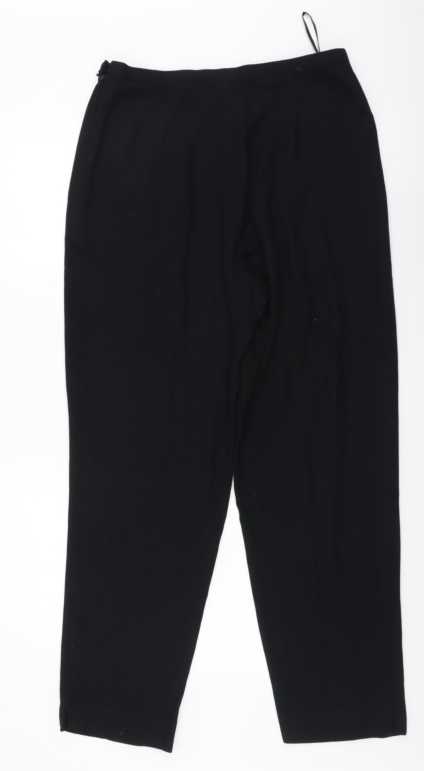 Womens UK Size 14 Principles Regular Fit Dress Pants Black Trousers