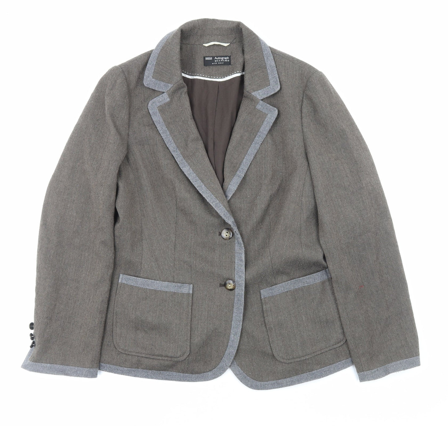 Womens UK Size 16 Marks and Spencer Brown Jacket