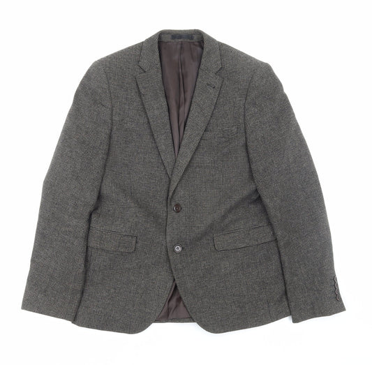 Mens UK Size M Cedar Wood State Regular Brown Suit Jacket