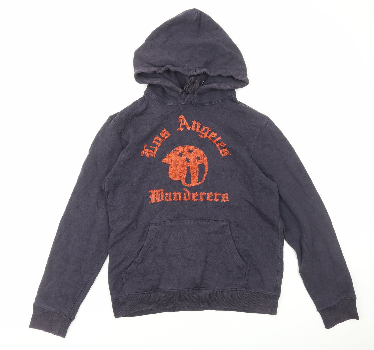 Nineteen Sixty Nine Womens Blue Cotton Pullover Hoodie Size M Pullover - Los Angeles Wanderers