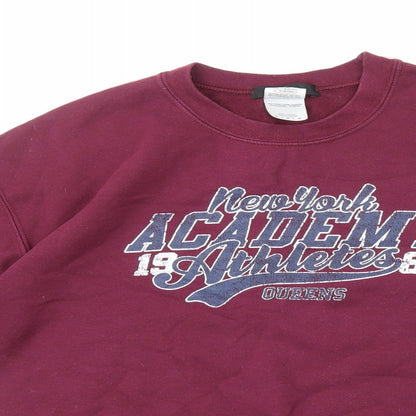 Missguided Womens Purple Cotton Pullover Sweatshirt Size M Pullover - New York Academy