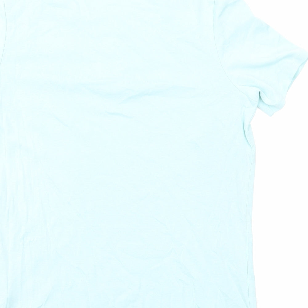 Womens UK Size 14 Damart Blue Basic T-Shirt