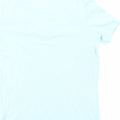 Womens UK Size 14 Damart Blue Basic T-Shirt
