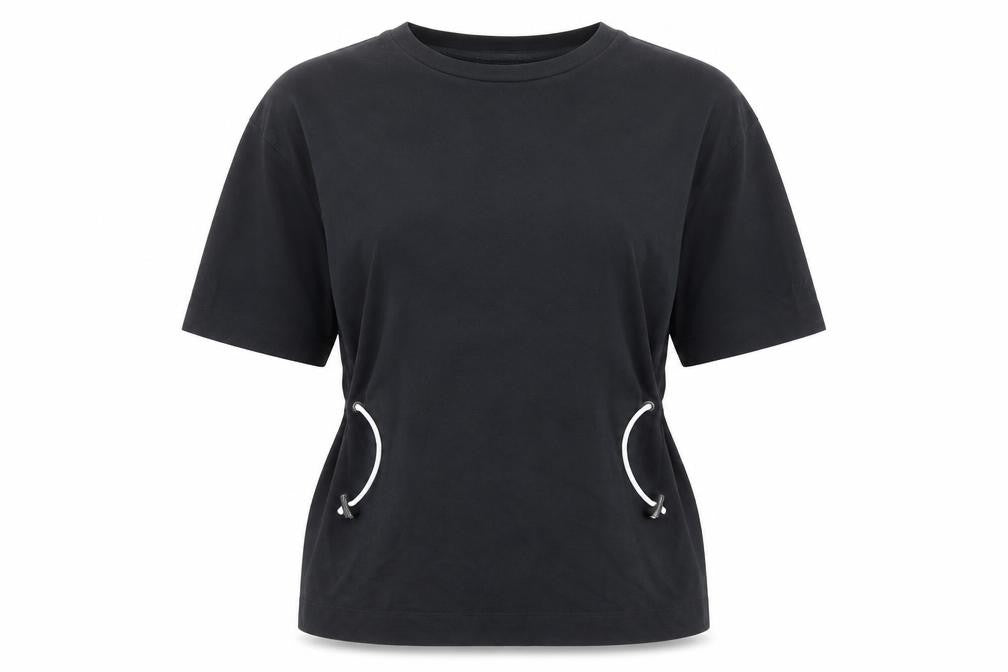 Womens UK Size M John Lewis Black Basic T-Shirt