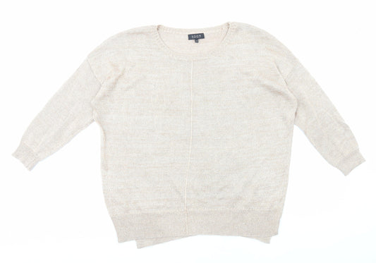 Womens UK Size 14 Soon Gold Pullover Jumper